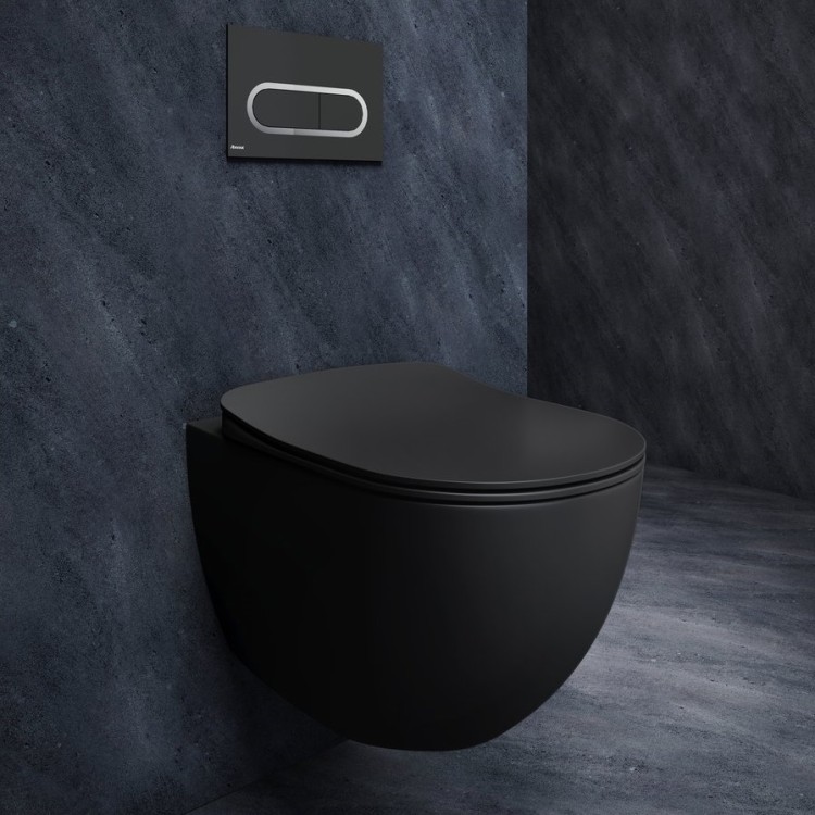 Noskalošanas taustiņš Ravak Chrom, melna X01797