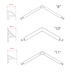 Apdares līste Ravak 10/2000, balta