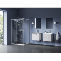 Dušas stūris taisnstūra RAVAK Blix II NBLRV2K 100x110cm, balts matēts