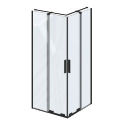 Dušas stūris taisnstūra Ravak Roll ROVR2-80 80x80cm, melns