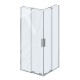 Dušas stūris pusapaļš Komplekts Roll ROVR2-90 90x90cm ar paliktni