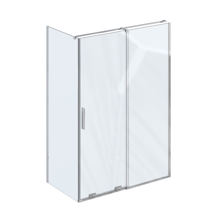 Dušas stūris taisnstūra Ravak Roll RODP2+ROPS 110x90cm, hroms