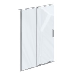 Dušas durvis RAVAK Roll RODP2-110 110cm, hroms/caurspīdīgs