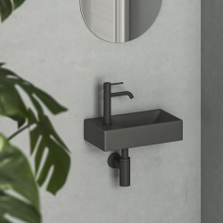 Vannas istabas izlietne RAVAK VEDA W L 40,8x22,2 cm, antracīts