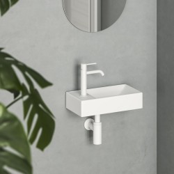 Vannas istabas izlietne RAVAK VEDA W L 40,8x22,2 cm, balta matēta