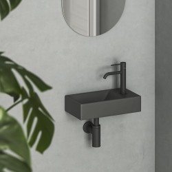 Vannas istabas izlietne RAVAK VEDA W R 40,8x22,2 cm, antracīts