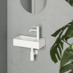 Vannas istabas izlietne RAVAK VEDA W R 40,8x22,2 cm, balta matēta