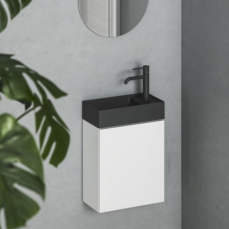 Izlietne skapītim Ravak VEDA 40x22cm, melna matēta XJX0D240000