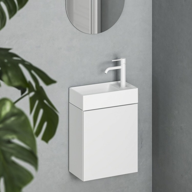 Izlietne skapītim Ravak VEDA 40x22cm, balta matēta XJX0E240000