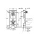 Komplekts Ravak Chrome AquaSpin + Grohe rāmis ar hromētu pogu 39501000