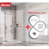 Dušas stūra komplekts pusapaļš RAVAK Blix Slim BLSCP4 80x80cm ar paliktni, spīdīgs