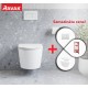 Komplekts Ravak FLOW RimOff + Ravak rāmis ar baltu pogu