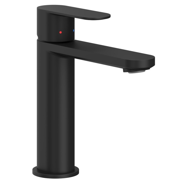 Izlietnes maisītājs RAVAK Chrom II CR 014.20BL 175mm, melns matēts