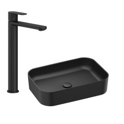 Izlietne Ravak Ceramic 550 R ar Chrome II maisītāju un fiksētu izplūdi