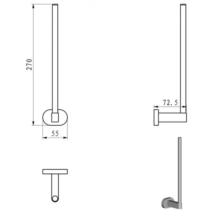 Aksesuāru komplekts RAVAK Chrome, hroms Set-26 Aksesuāru komplekts RAVAK Chrome, hroms Set-26