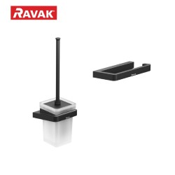 Aksesuāru komplekts RAVAK 10°, melns matēts Set-24