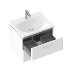 Vannas istabas skapītis ar izlietni RAVAK SD Balance 500x465mm H, balts/hroms