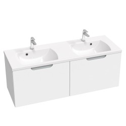 Vannas istabas skapītis izlietnei Ravak SD Classic II 1300 , balts/pelēks