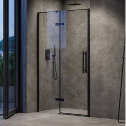 Dušas durvis RAVAK COOL COSD2 100 cm, melns