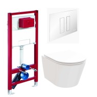 Komplekts Ravak Flow RimOff + Schell CS rāmis ar baltu pogu Tower