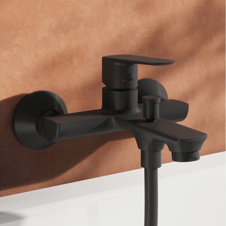 Vannas un dušas maisītājs RAVAK Life LF 022.00/150BL, melns matēts