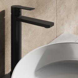 Izlietnes maisītājs paaugstināts Ravak Solar SL 015.00BL 280mm, melns matēts