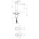 Izlietnes maisītājs paaugstināts Ravak Solar SL 014.00BL 240mm, melns matēts