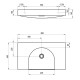 Vannas istabas izlietne RAVAK LITE 800/450 S 80x45 cm, XJX01380000 Vannas istabas izlietne RAVAK LITE 800/450 S 80x45 cm, XJX01380000