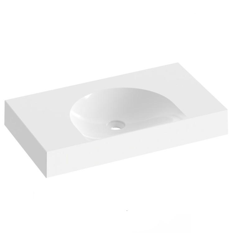 Vannas istabas izlietne RAVAK LITE 800/450 S 80x45 cm, XJX01380000 Vannas istabas izlietne RAVAK LITE 800/450 S 80x45 cm, XJX01380000