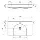 Vannas istabas izlietne RAVAK LITE 800/450 S 80x45 cm, XJX01280004