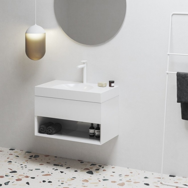 Vannas istabas skapītis izlietnei Ravak SD Lite 800 , balts