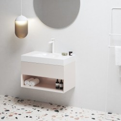 Vannas istabas skapītis izlietnei Ravak SD Lite 800 , rozā