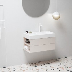 Vannas istabas skapītis izlietnei Ravak SD Lite 800 L , rozā