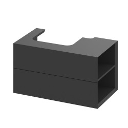 Vannas istabas skapītis izlietnei Ravak SD Lite 800 R , melns matēts