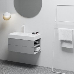 Vannas istabas skapītis izlietnei Ravak SD Lite 800 R , pelēks