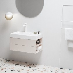 Vannas istabas skapītis izlietnei Ravak SD Lite 800 R , rozā