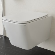 Tualetes pods piekaramais Ravak SOLAR RimOff ar Soft Close vāku, balts