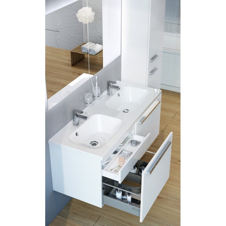 Spogulis ar fona LED apgaismojumu Ravak fona OBLONG 70x70cm