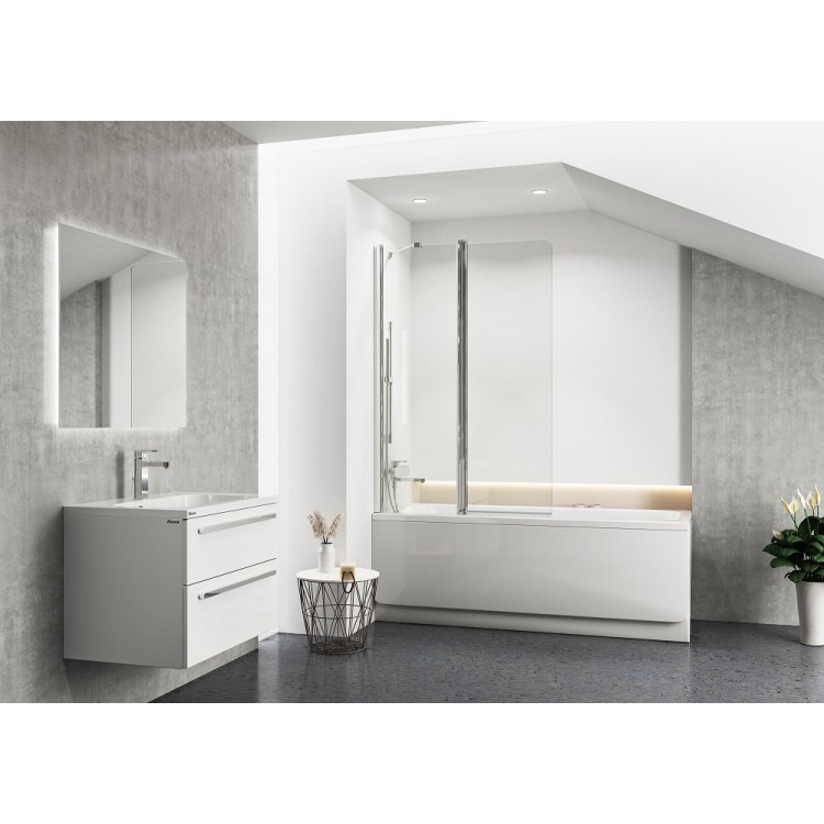 Spogulis ar fona LED apgaismojumu Ravak fona OBLONG 70x70cm