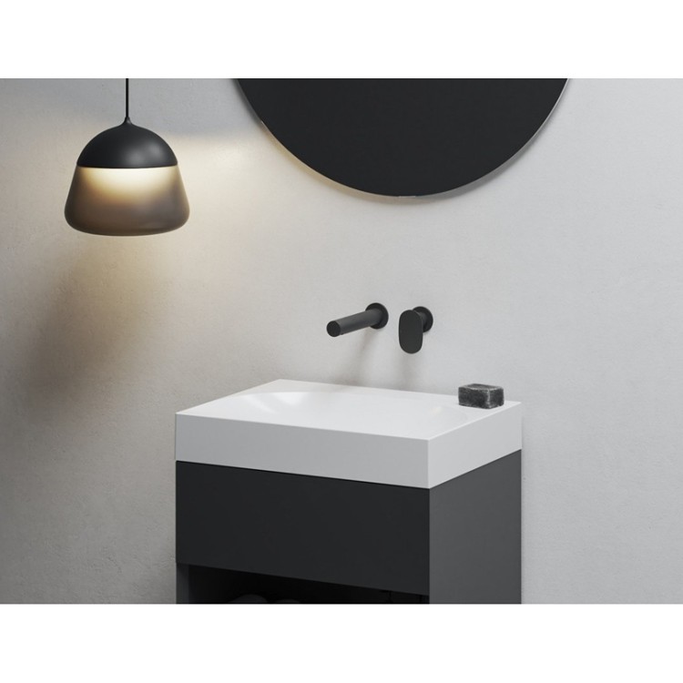 Izlietnes maisītājs RAVAK SPRING SG 019.20BL, melns matēts