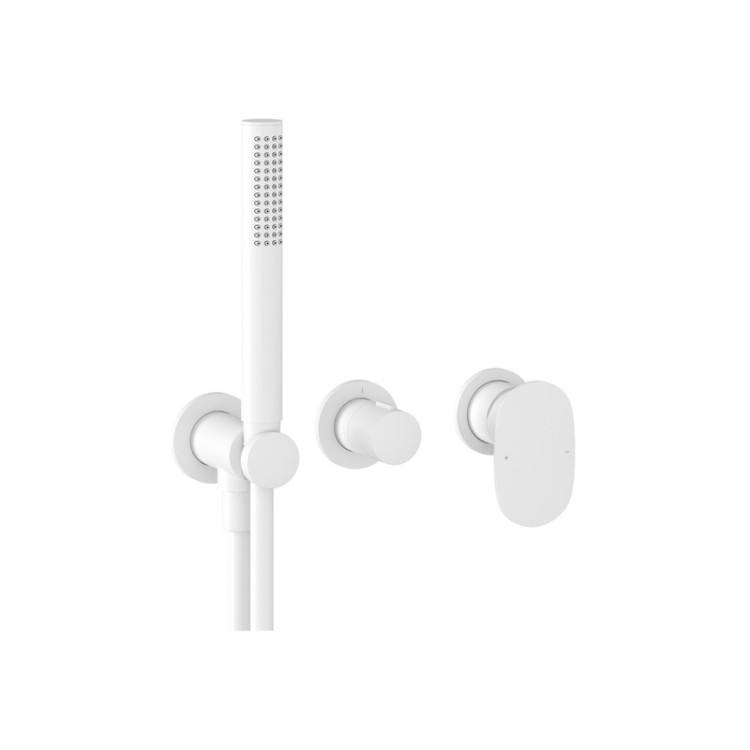 Dušas iebūvējamais maisītājs RAVAK SPRING SG 065.10WHM.O2, balts matēts