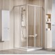 Dušas stūris kvadrātveida RAVAK SRV2+SRV2 80x80 cm, satīns/caurspīdīgs