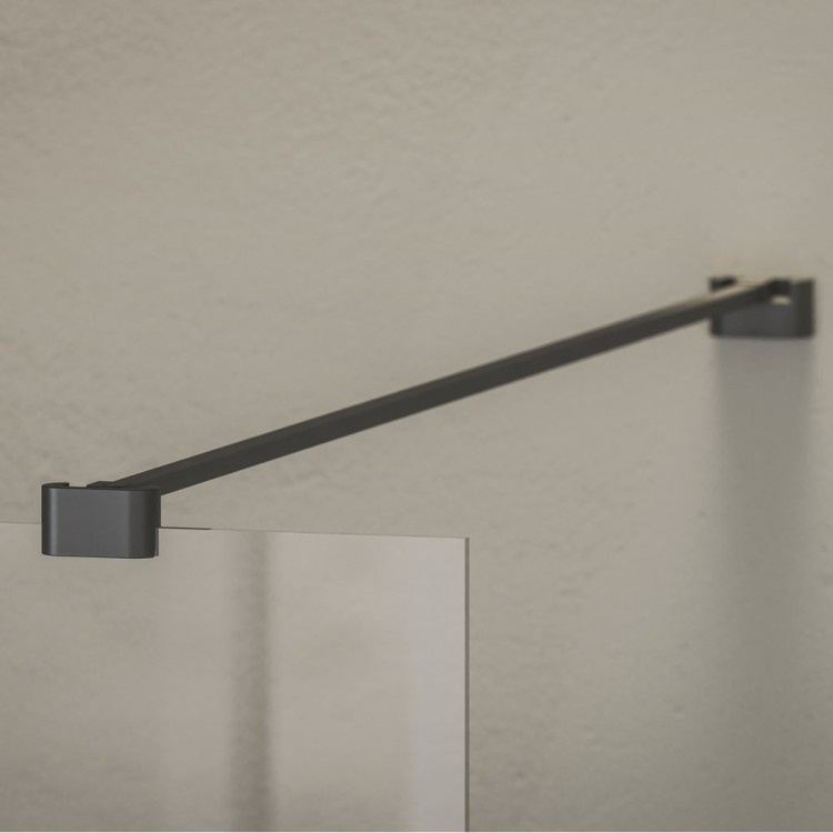 Dušas siena RAVAK Walk In Wall Air Black 100x200cm, melns/caurspīdīgs Dušas siena RAVAK Walk In Wall Air Black 100x200cm, melns/caurspīdīgs