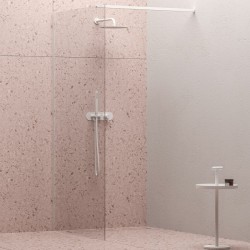Dušas siena RAVAK Walk In Wall White Matt 110x200cm, GW9WD0E00Z1