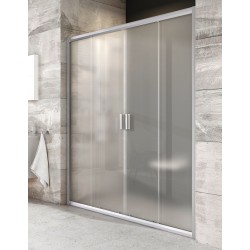 Dušas durvis bīdāmās RAVAK Blix BLDP4 140cm, satīns/matēts