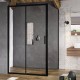 Dušas stūris taisnstūra Ravak Blix Slim BLSDP2+BLSPS 120x90cm, black