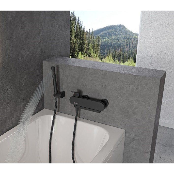 Vannas un dušas maisītājs RAVAK Chrome CR 022.20BL, melns X070431