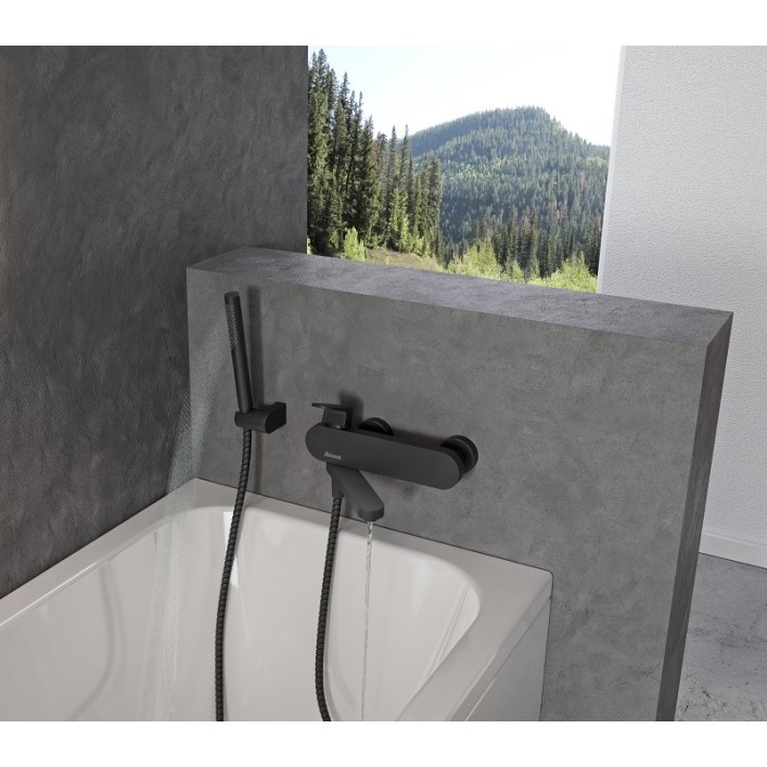 Vannas un dušas maisītājs RAVAK Chrome CR 022.20BL, melns X070431