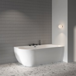 Vannas maisītājs uz vannas malas ar kaskādi RAVAK Chrome 4-daļīgs, CR 025.20BL, melns X070445