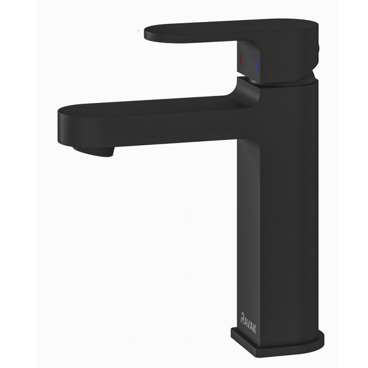 Izlietnes maisītājs RAVAK Chrome CR 014.20BL 180mm, melns X070428